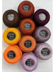  Almiş Perle Etamin-kanaviçe 10'lu Iplik Seti (10 Gr-No:8) Set 10
