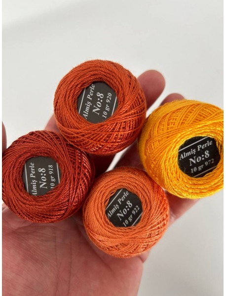  Almiş Perle Etamin-kanaviçe 90'lı Iplik Seti (10 Gr-No:8) 