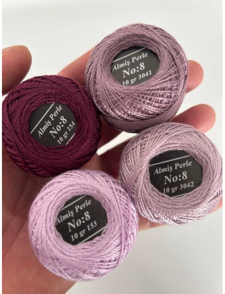  Almiş Perle Etamin-kanaviçe 10'lu Iplik Seti (10 Gr-No:8) Set 10