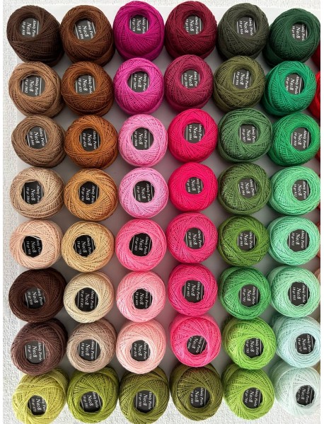  Almiş Perle Etamin-kanaviçe 100'lü Iplik Seti (10 Gr-No:8) 