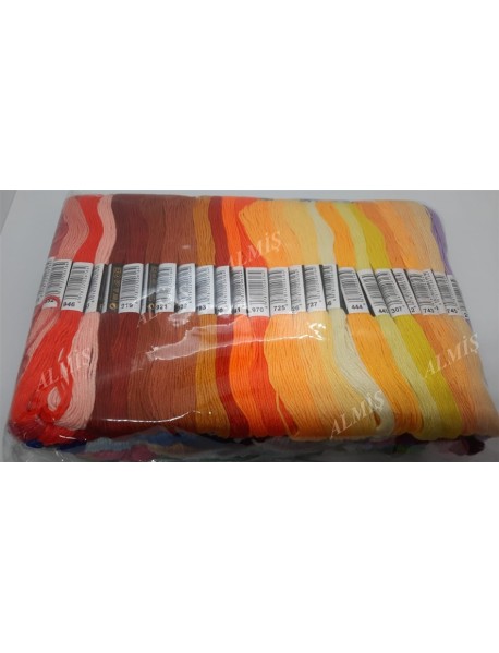 Almiş 200 Farklı Renk Etamin Kanaviçe Bileklik Brezilya Nakış Ipi 