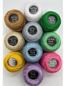  Almiş Perle Etamin-kanaviçe 10'lu Iplik Seti (10 Gr-No:8) Set 2