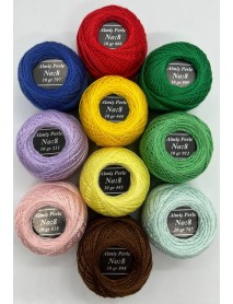  Almiş Perle Etamin-kanaviçe 10'li Iplik Seti (10 Gr-No:8) Set 4