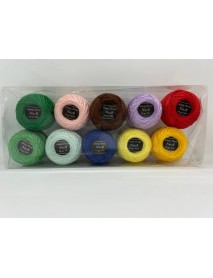  Almiş Perle Etamin-kanaviçe 10'li Iplik Seti (10 Gr-No:8) Set 4