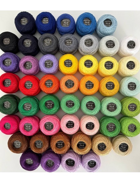  Almiş Perle Etamin-kanaviçe 50'li Iplik Seti (10 Gr-No:8) 