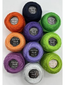  Almiş Perle Etamin-kanaviçe 10'lu Iplik Seti (10 Gr-No:8) Set 5