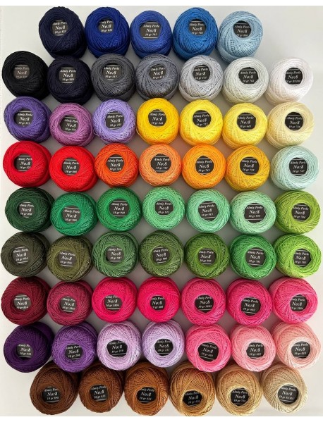  Almiş Perle Etamin-kanaviçe 60'lı Iplik Seti (10 Gr-No:8) 