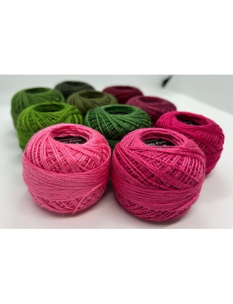  Almiş Perle Etamin-kanaviçe 10'lu Iplik Seti (10 Gr-No:8) Set 6