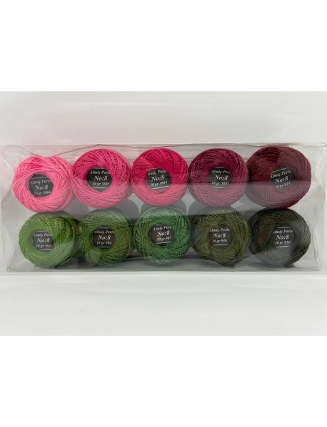  Almiş Perle Etamin-kanaviçe 10'lu Iplik Seti (10 Gr-No:8) Set 6