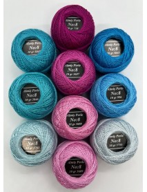  Almiş Perle Etamin-kanaviçe 10'lu Iplik Seti (10 Gr-No:8) Set 7
