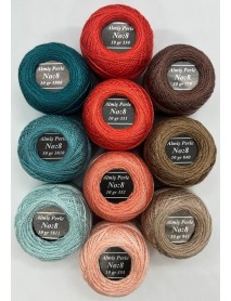  Almiş Perle Etamin-kanaviçe 10'lu Iplik Seti (10 Gr-No:8) Set 8