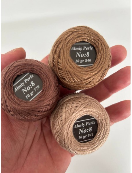  Almiş Perle Etamin-kanaviçe 10'lu Iplik Seti (10 Gr-No:8) Set 8