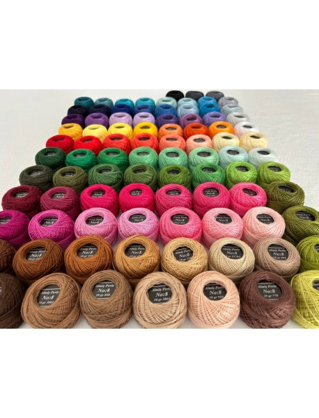  Almiş Perle Etamin-kanaviçe 90'lı Iplik Seti (10 Gr-No:8) 