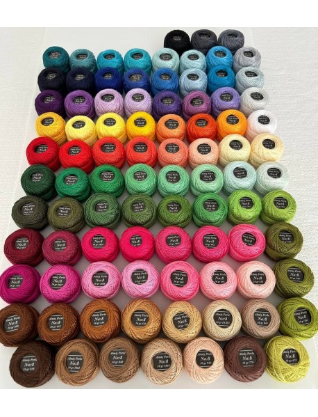  Almiş Perle Etamin-kanaviçe 90'lı Iplik Seti (10 Gr-No:8) 