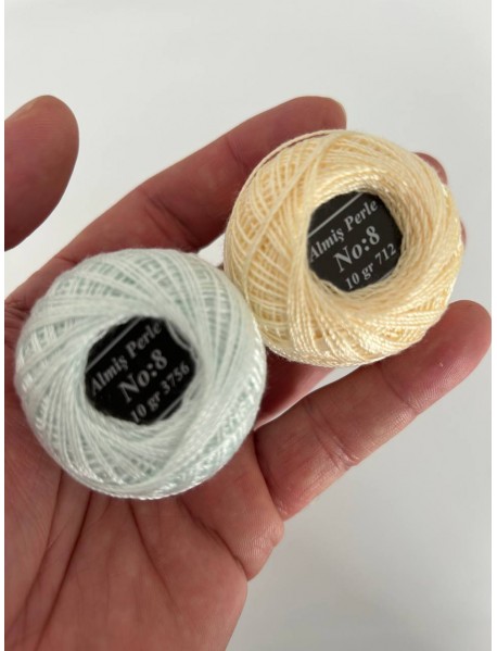  Almiş Perle Etamin-kanaviçe 10'lu Iplik Seti (10 Gr-No:8) Set 9