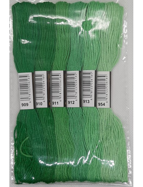 Almiş 6 Farklı Renk Etamin Kanaviçe Bileklik Brezilya Nakış Ipi 909  954