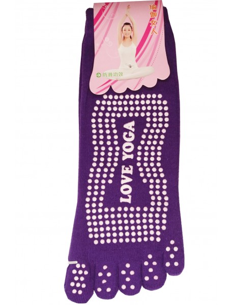 Almiş Yoga&pilates, Barre, Dans Çorabı-Mor Yoga Çorap