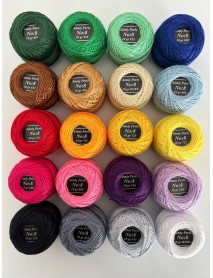  Almiş Perle Etamin-kanaviçe 20'li Iplik Seti (10 Gr-No:8)